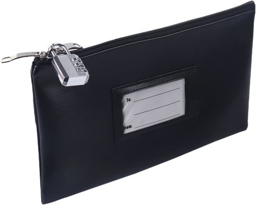 Canvas Lockable Money Storage Pouches Perfect for Secure Cash Handling in Retail Banking Business and Financial Services