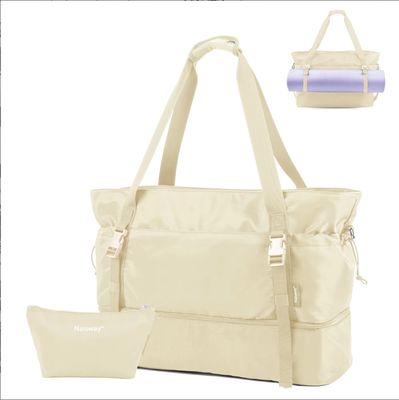 ভ্রমণের জন্য মহিলাদের ভ্রমণ ব্যাকপ্যাক, হ্যান্ডব্যাগ, ব্যাকপ্যাক, জুতোর বাক্স এবং ভিজা পকেট সহ, যোগ ম্যাট ব্যাগ, রাতারাতি সপ্তাহান্তে ব্যাগ