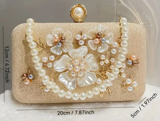 Elegant Evening Handbag with No Printing Polyester Lining Elegant Style