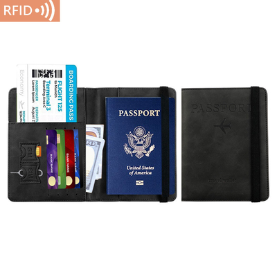 AMAZON PU LEATHER PASSPORT BAG RFID MULTI-FUNCTIONAL PASSPORT হোল্ডার পাসপোর্ট কভার পাসপোর্ট কভার