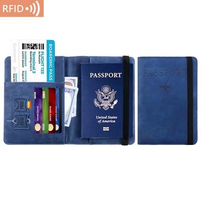 AMAZON PU LEATHER PASSPORT BAG RFID MULTI-FUNCTIONAL PASSPORT হোল্ডার পাসপোর্ট কভার পাসপোর্ট কভার