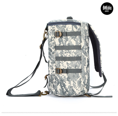 CAMO ডাবল কাঁধ বালতি ব্যাগ বড় ক্ষমতা বহিরঙ্গন CAMO ব্যাকপ্যাক একক কাঁধ ক্রসবডি ভ্রমণ ব্যাকপ্যাক হ্যান্ডব্যাগ