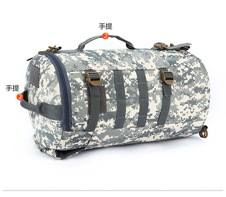 CAMO ডাবল কাঁধ বালতি ব্যাগ বড় ক্ষমতা বহিরঙ্গন CAMO ব্যাকপ্যাক একক কাঁধ ক্রসবডি ভ্রমণ ব্যাকপ্যাক হ্যান্ডব্যাগ