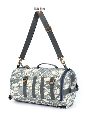 CAMO ডাবল কাঁধ বালতি ব্যাগ বড় ক্ষমতা বহিরঙ্গন CAMO ব্যাকপ্যাক একক কাঁধ ক্রসবডি ভ্রমণ ব্যাকপ্যাক হ্যান্ডব্যাগ