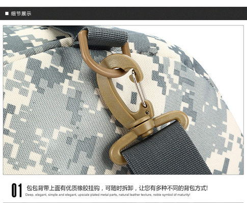 CAMO ডাবল কাঁধ বালতি ব্যাগ বড় ক্ষমতা বহিরঙ্গন CAMO ব্যাকপ্যাক একক কাঁধ ক্রসবডি ভ্রমণ ব্যাকপ্যাক হ্যান্ডব্যাগ