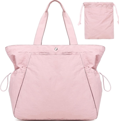মহিলাদের জন্য BTOOP TOTE BAG, FOLDABLE BEACH জিম ব্যাগ, সাইড-CINCH হালকা ওজন ভ্রমণ,কাজের জন্য শপিং ব্যাগ