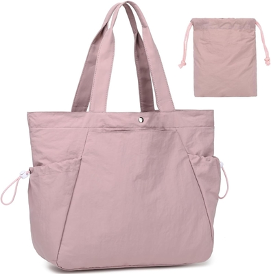 মহিলাদের জন্য BTOOP TOTE BAG, FOLDABLE BEACH জিম ব্যাগ, সাইড-CINCH হালকা ওজন ভ্রমণ,কাজের জন্য শপিং ব্যাগ