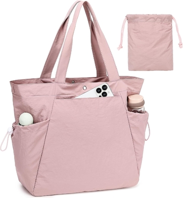 মহিলাদের জন্য BTOOP TOTE BAG, FOLDABLE BEACH জিম ব্যাগ, সাইড-CINCH হালকা ওজন ভ্রমণ,কাজের জন্য শপিং ব্যাগ