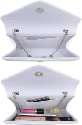 DASEIN মহিলাদের সন্ধ্যার ব্যাগ প্লিটেড এনভেলপ Clutch হ্যান্ডব্যাগ বিয়ের পার্টি ব্রাইডাল ব্যাগ