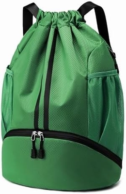 HOEDIA SPORTS DRAWSTRING RUCKPACK - STRING SWIM GYM BAG SHOE COMPACTMENT AND WET PROOF POCKET FOR WOMEN&amp;MEN (মহিলা ও পুরুষদের জন্য জুতো এবং ভিজা প্রতিরোধী পকেট সহ স্ট্রিং সাঁতার ব্যাকপ্যাক)