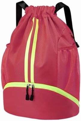 HOEDIA SPORTS DRAWSTRING RUCKPACK - STRING SWIM GYM BAG SHOE COMPACTMENT AND WET PROOF POCKET FOR WOMEN&amp;MEN (মহিলা ও পুরুষদের জন্য জুতো এবং ভিজা প্রতিরোধী পকেট সহ স্ট্রিং সাঁতার ব্যাকপ্যাক)