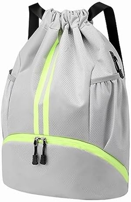 HOEDIA SPORTS DRAWSTRING RUCKPACK - STRING SWIM GYM BAG SHOE COMPACTMENT AND WET PROOF POCKET FOR WOMEN&amp;MEN (মহিলা ও পুরুষদের জন্য জুতো এবং ভিজা প্রতিরোধী পকেট সহ স্ট্রিং সাঁতার ব্যাকপ্যাক)