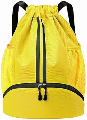 HOEDIA SPORTS DRAWSTRING RUCKPACK - STRING SWIM GYM BAG SHOE COMPACTMENT AND WET PROOF POCKET FOR WOMEN&amp;MEN (মহিলা ও পুরুষদের জন্য জুতো এবং ভিজা প্রতিরোধী পকেট সহ স্ট্রিং সাঁতার ব্যাকপ্যাক)