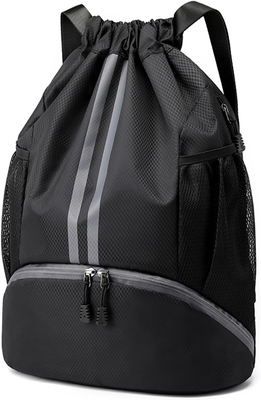 HOEDIA SPORTS DRAWSTRING RUCKPACK - STRING SWIM GYM BAG SHOE COMPACTMENT AND WET PROOF POCKET FOR WOMEN&amp;MEN (মহিলা ও পুরুষদের জন্য জুতো এবং ভিজা প্রতিরোধী পকেট সহ স্ট্রিং সাঁতার ব্যাকপ্যাক)