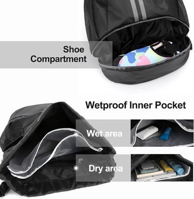 HOEDIA SPORTS DRAWSTRING RUCKPACK - STRING SWIM GYM BAG SHOE COMPACTMENT AND WET PROOF POCKET FOR WOMEN&amp;MEN (মহিলা ও পুরুষদের জন্য জুতো এবং ভিজা প্রতিরোধী পকেট সহ স্ট্রিং সাঁতার ব্যাকপ্যাক)