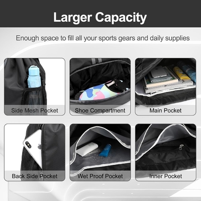 HOEDIA SPORTS DRAWSTRING RUCKPACK - STRING SWIM GYM BAG SHOE COMPACTMENT AND WET PROOF POCKET FOR WOMEN&amp;MEN (মহিলা ও পুরুষদের জন্য জুতো এবং ভিজা প্রতিরোধী পকেট সহ স্ট্রিং সাঁতার ব্যাকপ্যাক)