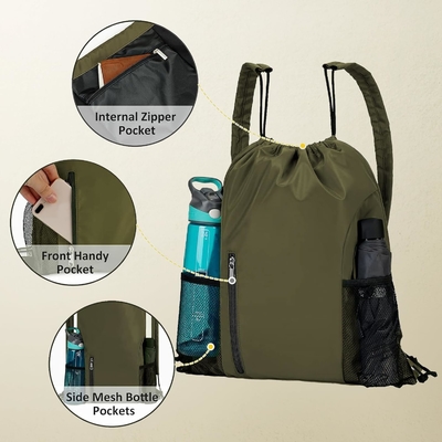 BEEGREEN DRAWSTRING-BACK-GYM-BAG, LARGE SPORTS BAG, পুরুষ এবং মহিলাদের জন্য স্ট্রিং ব্যাকপ্যাক সিঞ্চ ব্যাগ লাল