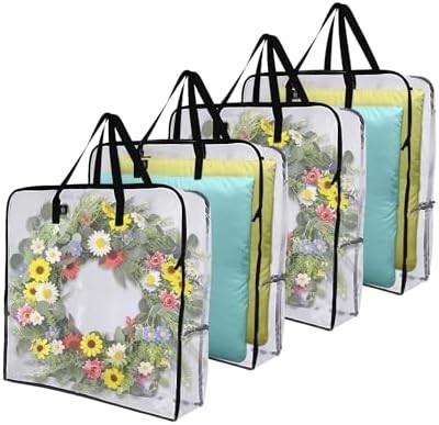 VENO 5 প্যাকিং মুভিং ব্যাগ, WREATH স্টোরেজ ব্যাগ, GARLAND CONTAINER, মুভিং এবং কলেজ জন্য সরবরাহ প্যাকিং। মুভিং বক্স
