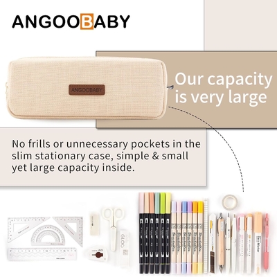 ANGOOBABY ছোট পেন্সিল কেস ছাত্র পেন্সিল ব্যাগ মুদ্রা ব্যাগ প্রসাধনী ব্যাগ অফিস স্টেশনারি সংগঠক কিশোর স্কুলের জন্য