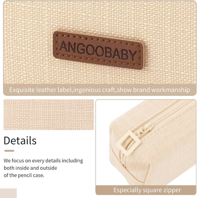 ANGOOBABY ছোট পেন্সিল কেস ছাত্র পেন্সিল ব্যাগ মুদ্রা ব্যাগ প্রসাধনী ব্যাগ অফিস স্টেশনারি সংগঠক কিশোর স্কুলের জন্য
