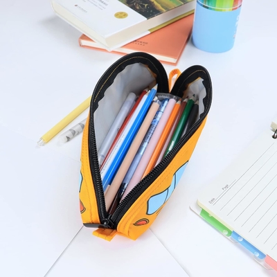Gloppie Cute Pencil Case Kawaii Pencil Pouch ছোট পেন্সিল কেস সিম্পল পেন্সিল ব্যাগ সঙ্গে জিপার পেন কেস বাস পেন কেস