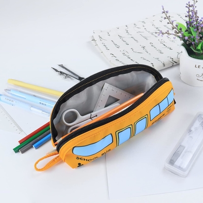 Gloppie Cute Pencil Case Kawaii Pencil Pouch ছোট পেন্সিল কেস সিম্পল পেন্সিল ব্যাগ সঙ্গে জিপার পেন কেস বাস পেন কেস
