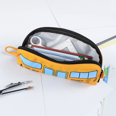 Gloppie Cute Pencil Case Kawaii Pencil Pouch ছোট পেন্সিল কেস সিম্পল পেন্সিল ব্যাগ সঙ্গে জিপার পেন কেস বাস পেন কেস