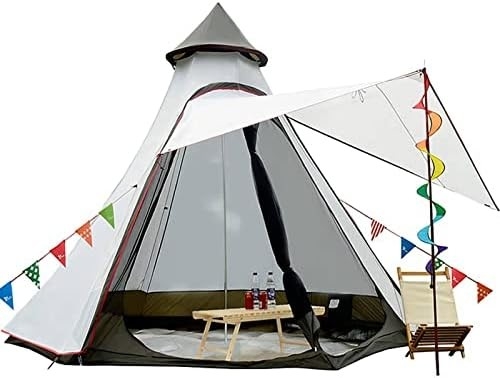 12'x10'x8'ডোম ক্যাম্পিং টেন্ট 5-6 ব্যক্তি 4 মরসুম ডাবল স্তর জলরোধী অ্যান্টি-ইউভি বায়ুরোধী তাঁবু পরিবার বহিরঙ্গন ক্যাম্পিং