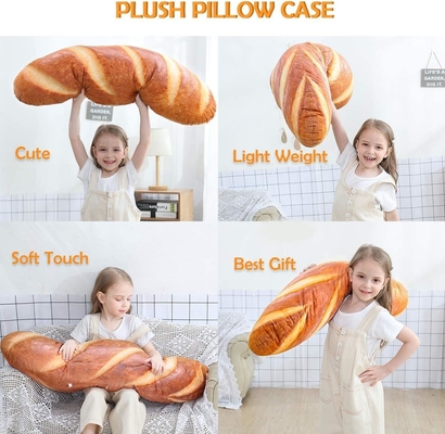 40 ইন 3 ডি সিমুলেশন রুটি আকৃতির বালিশ নরম lumbar baguette পিছন কুশন মজার খাদ্য প্লাশ stuffed খেলনা
