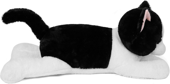 27 ইঞ্চি বিড়াল ওজনপূর্ণ stuffed প্রাণী, Cuddly ওজনযুক্ত বিড়াল প্লাশ বালিশ দৈত্য প্লাশিশি আদর্শ উপহার প্রাপ্তবয়স্কদের এবং বাচ্চাদের জন্য