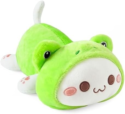 Onsoyours Cute Kitten Plush Toy 25.5" Stuffed Animal Pet Kitty Soft Anime Cat Large Plush Pillow for Kids (হোয়াইট এ, ২৫)5