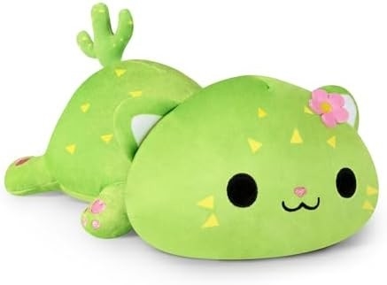Onsoyours Cute Kitten Plush Toy 25.5" Stuffed Animal Pet Kitty Soft Anime Cat Large Plush Pillow for Kids (হোয়াইট এ, ২৫)5