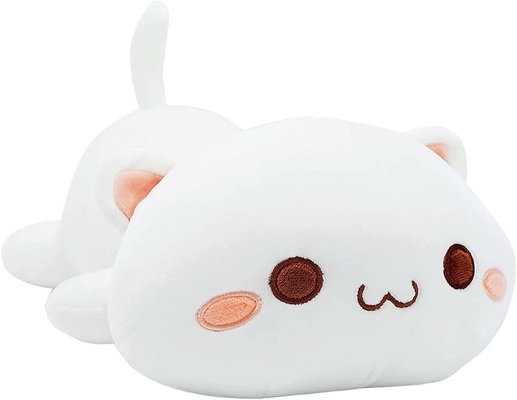 Onsoyours Cute Kitten Plush Toy 25.5" Stuffed Animal Pet Kitty Soft Anime Cat Large Plush Pillow for Kids (হোয়াইট এ, ২৫)5
