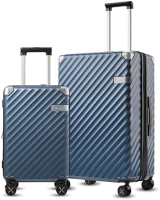 ক্যারিয়ার অন ব্যাগ 22x14x9 এয়ারলাইন অনুমোদিত - 35L পলিকার্বোনেট স্পিনার হুইল সহ হার্ড শেল প্রসারিত স্যুটকেস