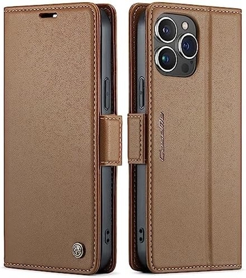 QLTYPRI Wallet Cover for iPhone 13/14, [RFID-blocking] ক্রেডিট কার্ড স্লট হোল্ডার ফোন কেসের শক-প্রতিরোধী সুরক্ষার জন্য