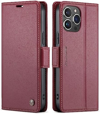 QLTYPRI Wallet Cover for iPhone 13/14, [RFID-blocking] ক্রেডিট কার্ড স্লট হোল্ডার ফোন কেসের শক-প্রতিরোধী সুরক্ষার জন্য