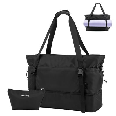 ভ্রমণের জন্য মহিলাদের ভ্রমণ ব্যাকপ্যাক, হ্যান্ডব্যাগ, ব্যাকপ্যাক, জুতোর বাক্স এবং ভিজা পকেট সহ, যোগ ম্যাট ব্যাগ, রাতারাতি সপ্তাহান্তে ব্যাগ