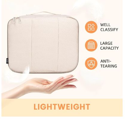 BAGAIL 8 Set Packing Cubes Luggage Packing Organizers for Travel Accessories-Cream