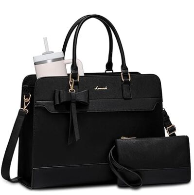 মহিলাদের জন্য ল্যাপটপ টোট ব্যাগ, চামড়ার কাজের ব্যাগ, জলরোধী বিজনেস টিচার ব্যাগ, বড় কম্পিউটার হ্যান্ডব্যাগ পার্স ব্রিফকেস, মহিলাদের জন্য অফিস উপহার