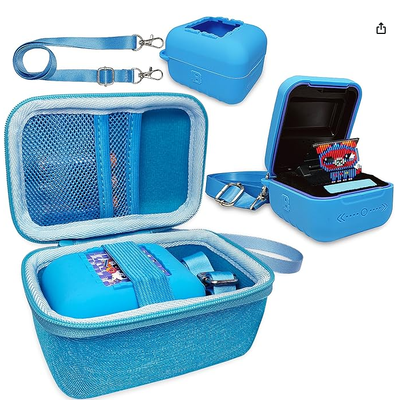 Silicone Cover এবং Hard Case Interactive Digital Pet | Bitzee Original Virtual Electronic Pets Protective Cases with Lanyard (Teal) এর জন্য আনুষাঙ্গিক