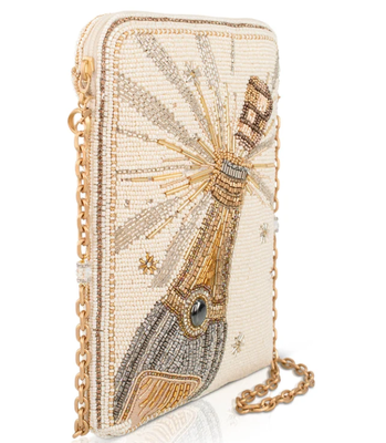 Bubbles & Bliss Crossbody Handbag Baeded phone bag